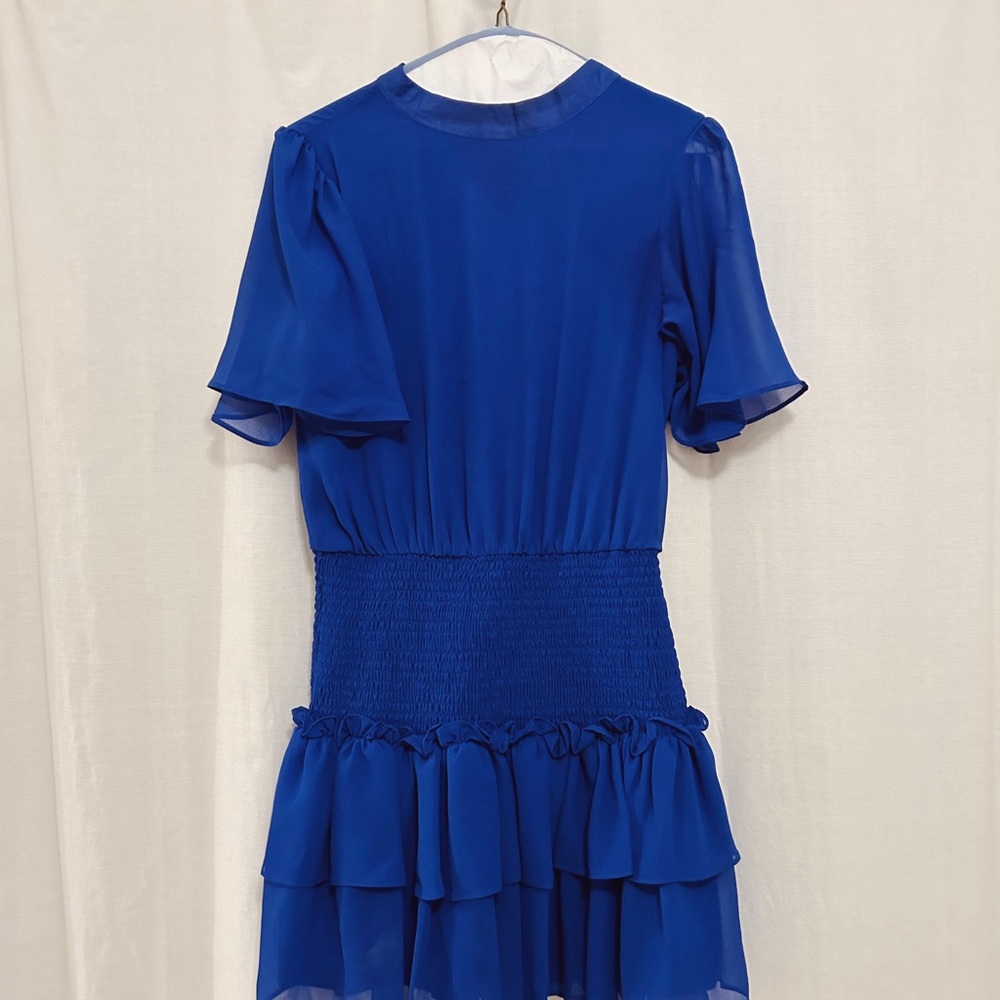 Blue mini dress